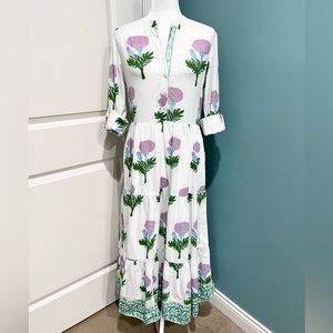 Oliphant thistle print maxi dress. Size XS